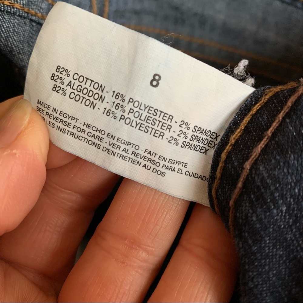 Long denim shorts Bandolino BLU size 8 - Picture 6 of 6
